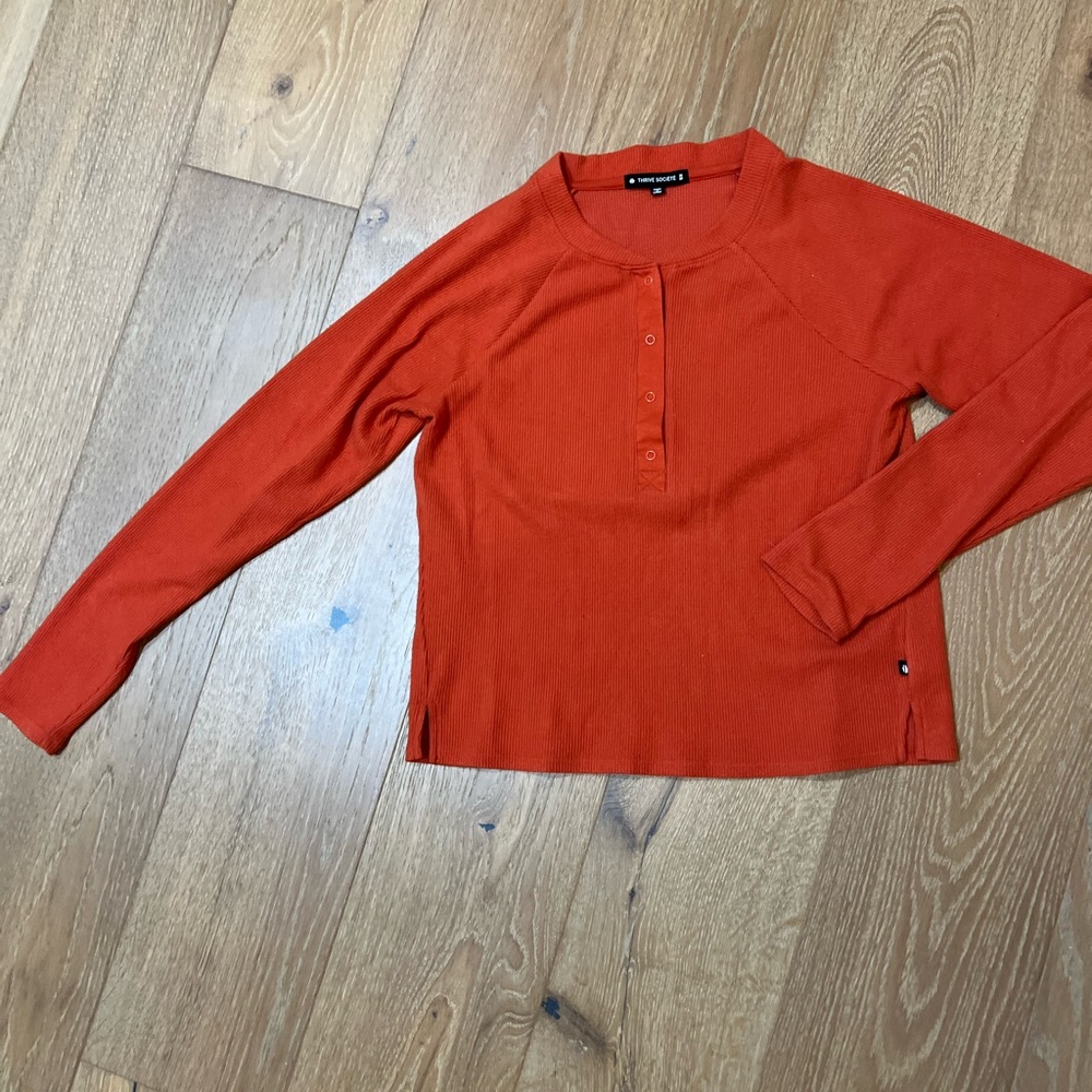 Thrive Societe Sweater orange sweater